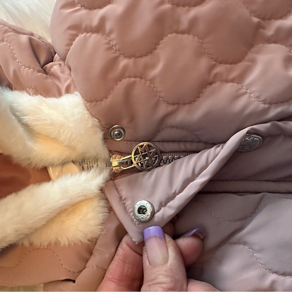 Nicole Miller Quilted Hooded Kids Jacket/Vest - Pink sz 4T EUC - Picture 5 of 9